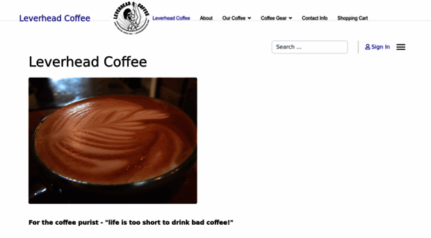leverheadcoffee.com