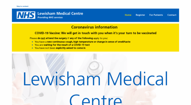 lewishammedicalcentre.nhs.uk