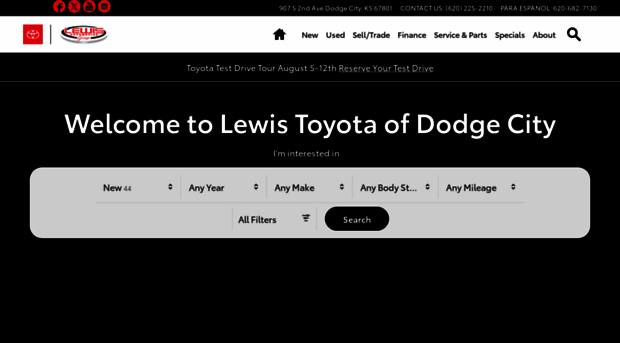 lewistoyotaofdodgecity.com