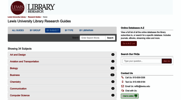 lewisu.libguides.com