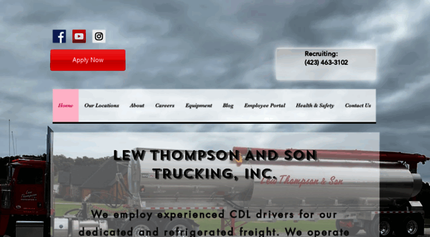 lewthompsontrucking.com