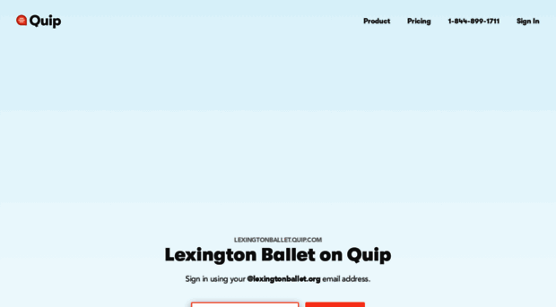 lexingtonballet.quip.com