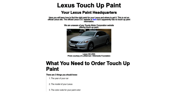 lexustouchuppaint.com