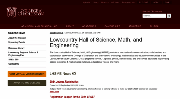 lhsm.cofc.edu