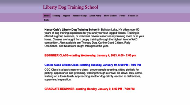 libertydogschool.com