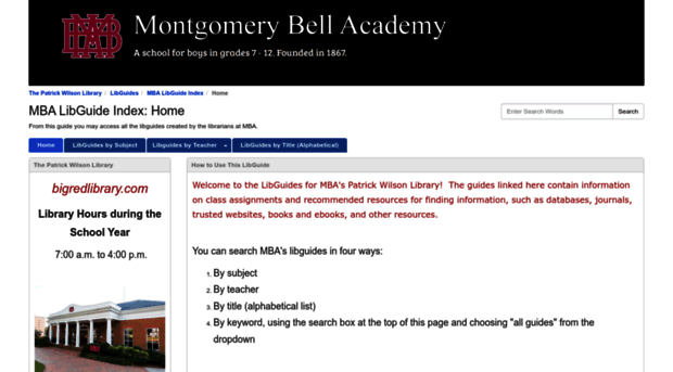 libguides.montgomerybell.edu