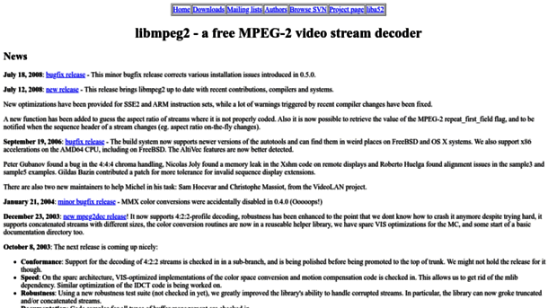 libmpeg2.sourceforge.net