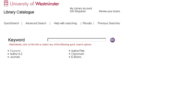 library-catalogue.westminster.ac.uk