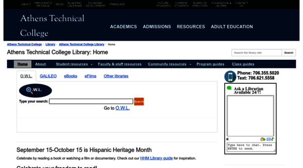 library.athenstech.edu