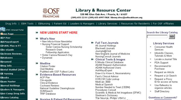 library.osfhealthcare.org