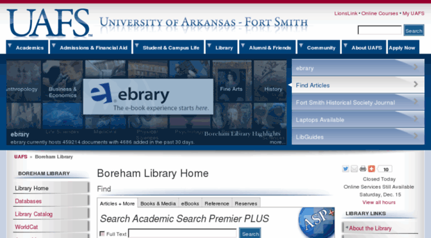 library.uafortsmith.edu