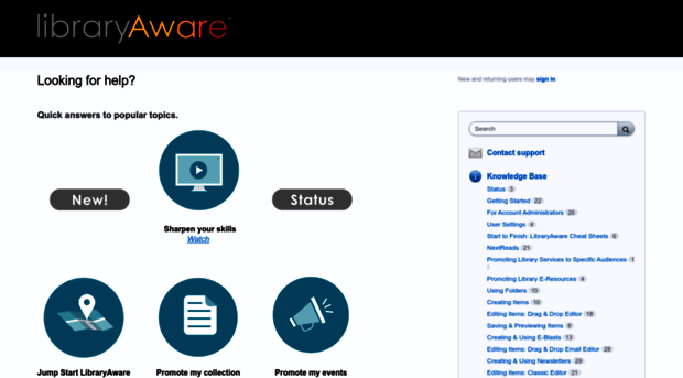 libraryaware.uservoice.com