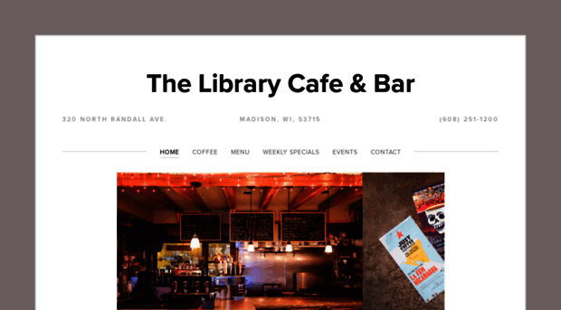 librarycafeandbar.com