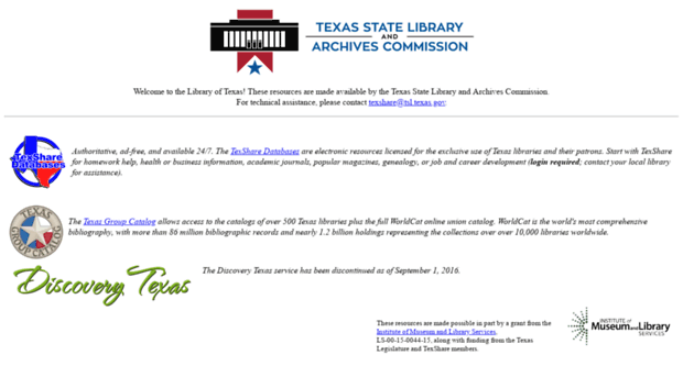 libraryoftexas.org