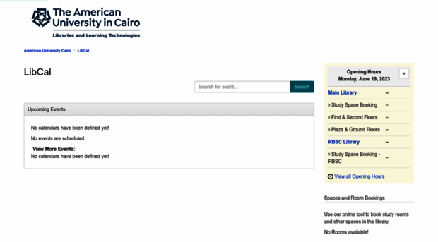 librooms.aucegypt.edu