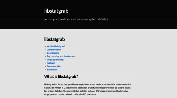 libstatgrab.org