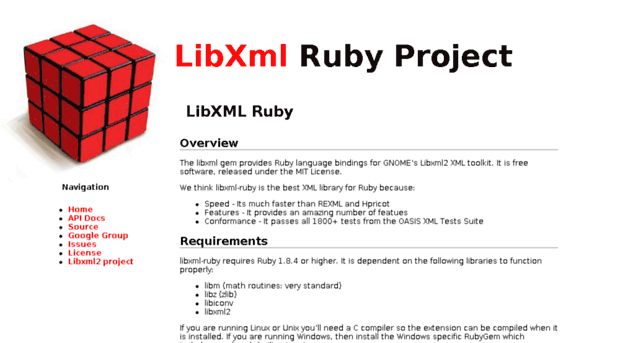 libxml.rubyforge.org