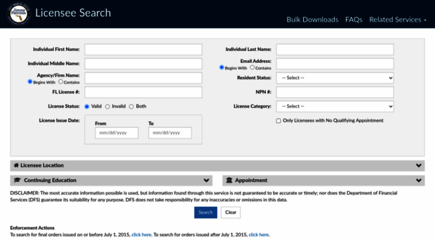 licenseesearch.fldfs.com