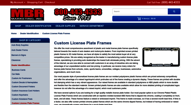 licenseplateframesdirect.com