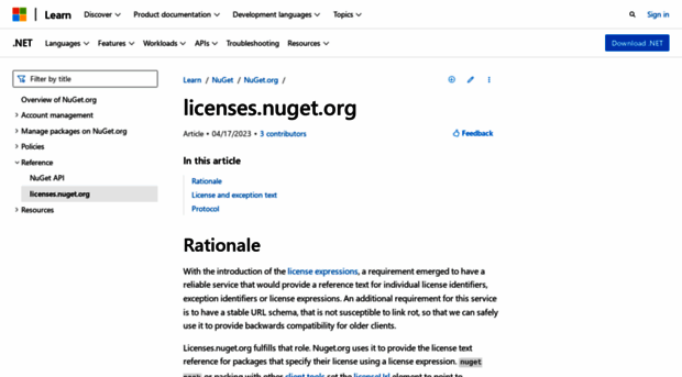 licenses.nuget.org