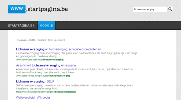 lichaamsverzorging.startpagina.be