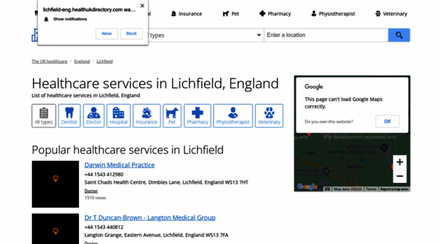 lichfield-eng.healthukdirectory.com