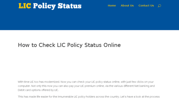 licpolicystatus.net