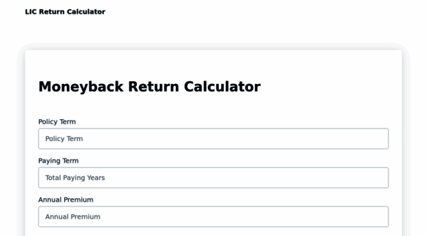 licreturncalculator.com