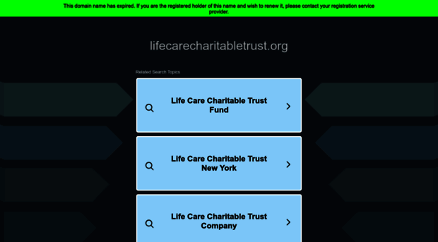 lifecarecharitabletrust.org