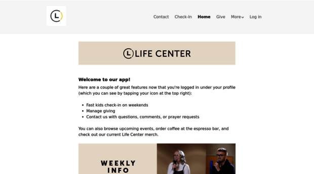 lifecenter.churchcenteronline.com