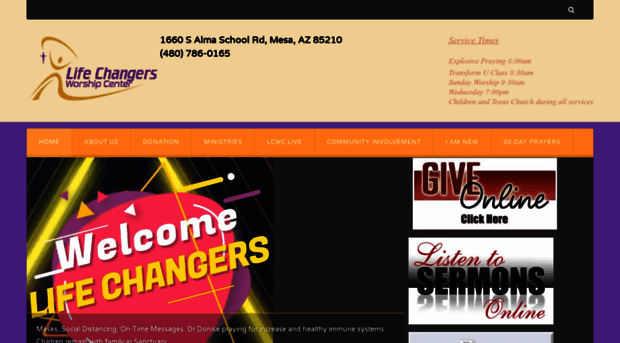 lifechangersworshipcenter.org