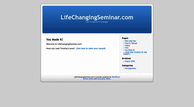 lifechangingseminar.com