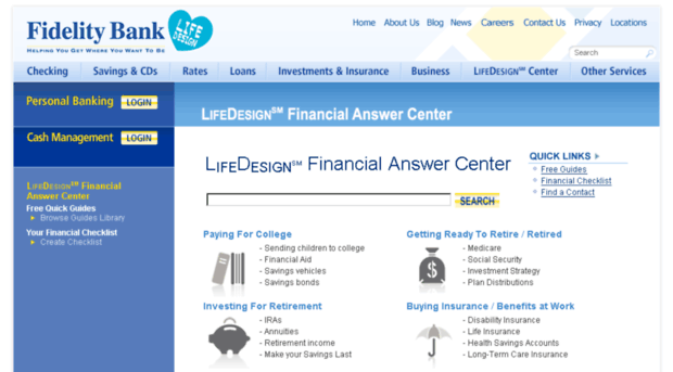 lifedesignanswercenter.fidelitybankonline.com