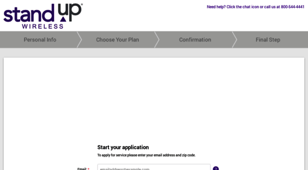 lifeline.standupwireless.com