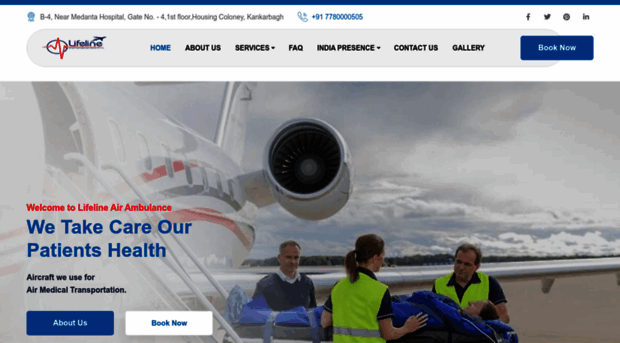 lifelineairambulance.in