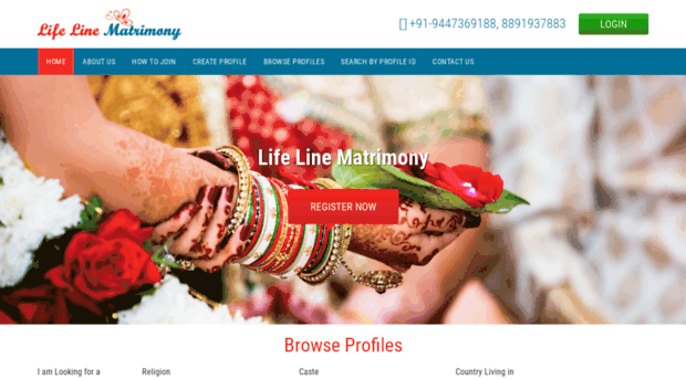 lifelinematrimony.com