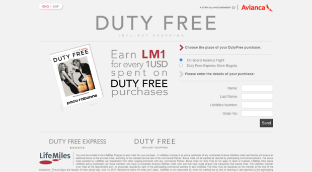 lifemilesdutyfree.com