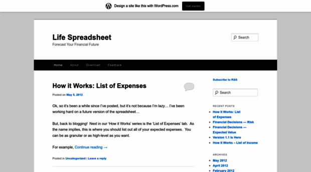 lifespreadsheet.wordpress.com