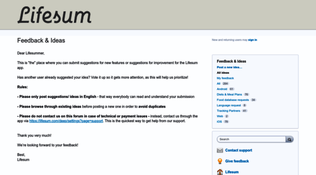 lifesum.uservoice.com