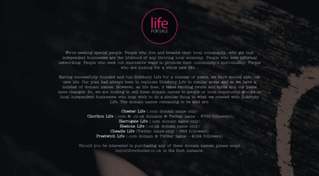 lifewebsites.co.uk