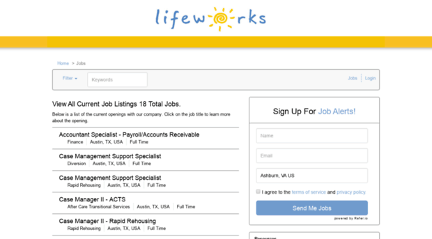 lifeworksaustin.applicantpool.com