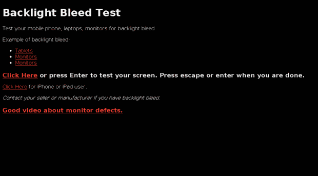 lightbleedtest.com - Backlight Bleed Test - Light Bleed Test