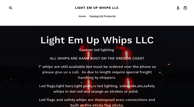 lightemupwhips.com
