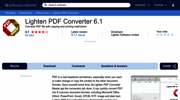 lighten-pdf-converter.software.informer.com