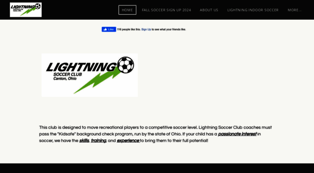 lightningsoccerclub.net