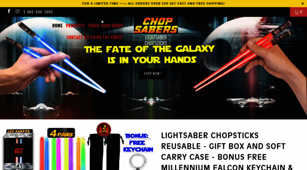 lightsaberchopsticks.com