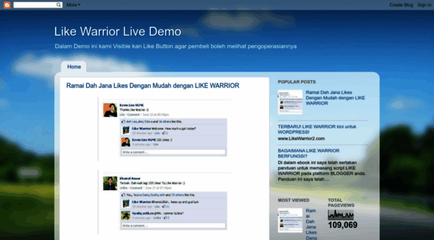 likewarriordemo.blogspot.com