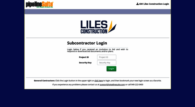 lilesconstruction.pipelinesuite.com