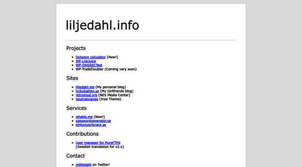 liljedahl.info