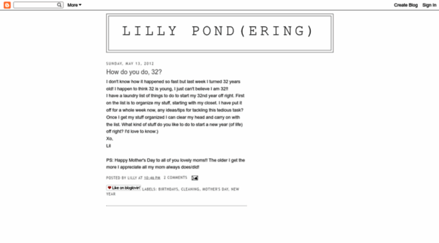 lillypondering.blogspot.com